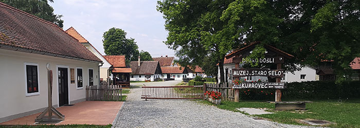 case del villaggio di kumrovec nello Zagorje